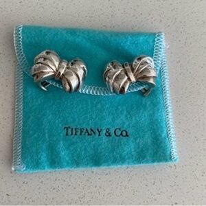 Tiffany & Co. Vintage RARE Silver Bow Earrings sterling silver 925